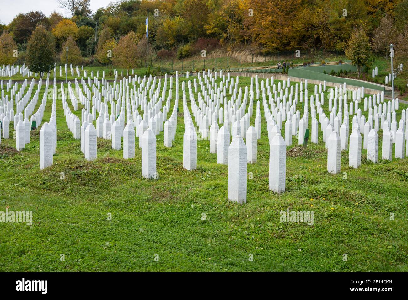 Centre commémoratif de Srebrenica pour les victimes de crimes de guerre en Bosnie guerre Banque D'Images