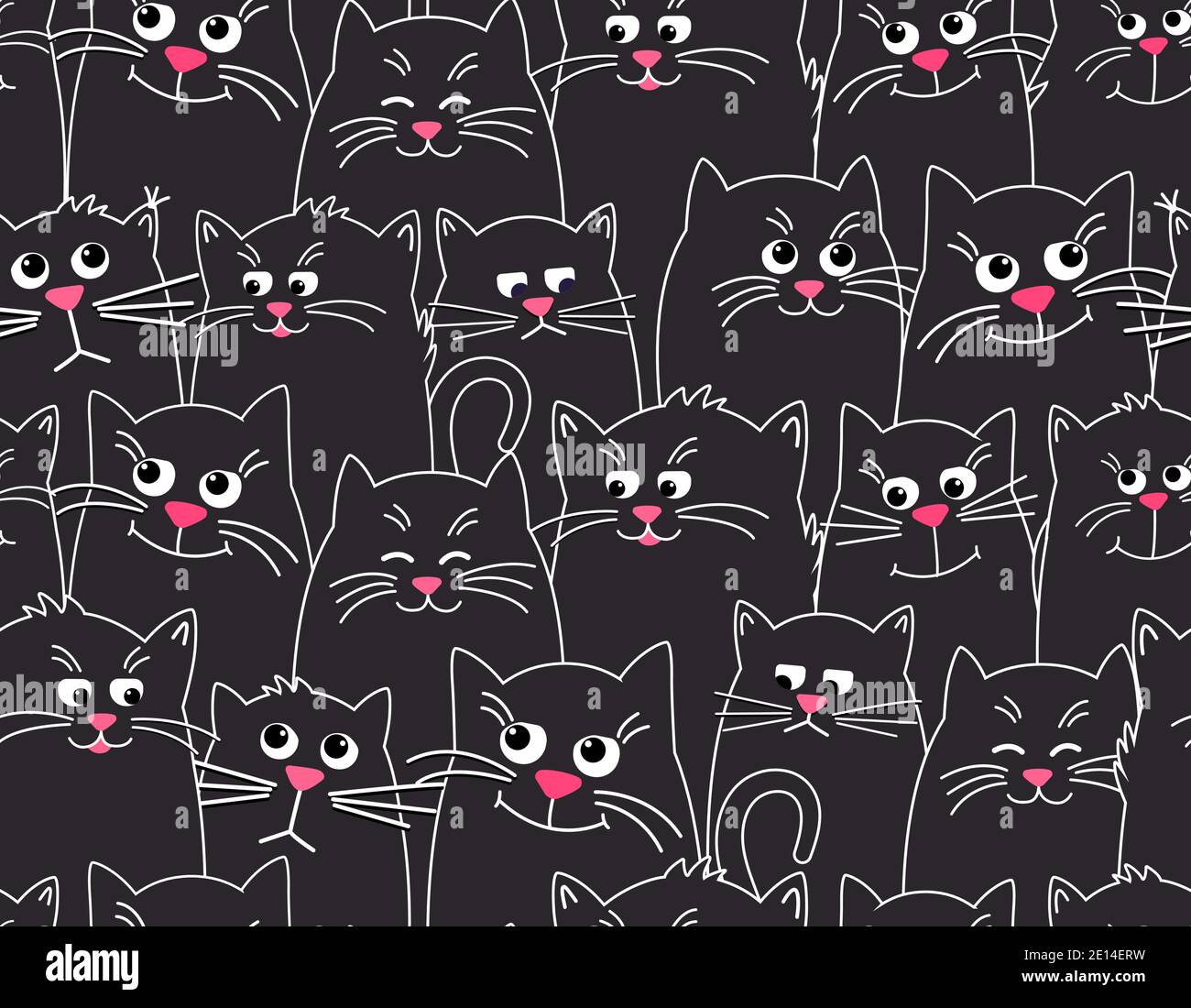 Bannière « Happy Birthday » Avec Visages De Chat Photographiques, Guirlande D'anniversaire, Décoration De Fête Pour Garçon Et Fille, Fournitures De