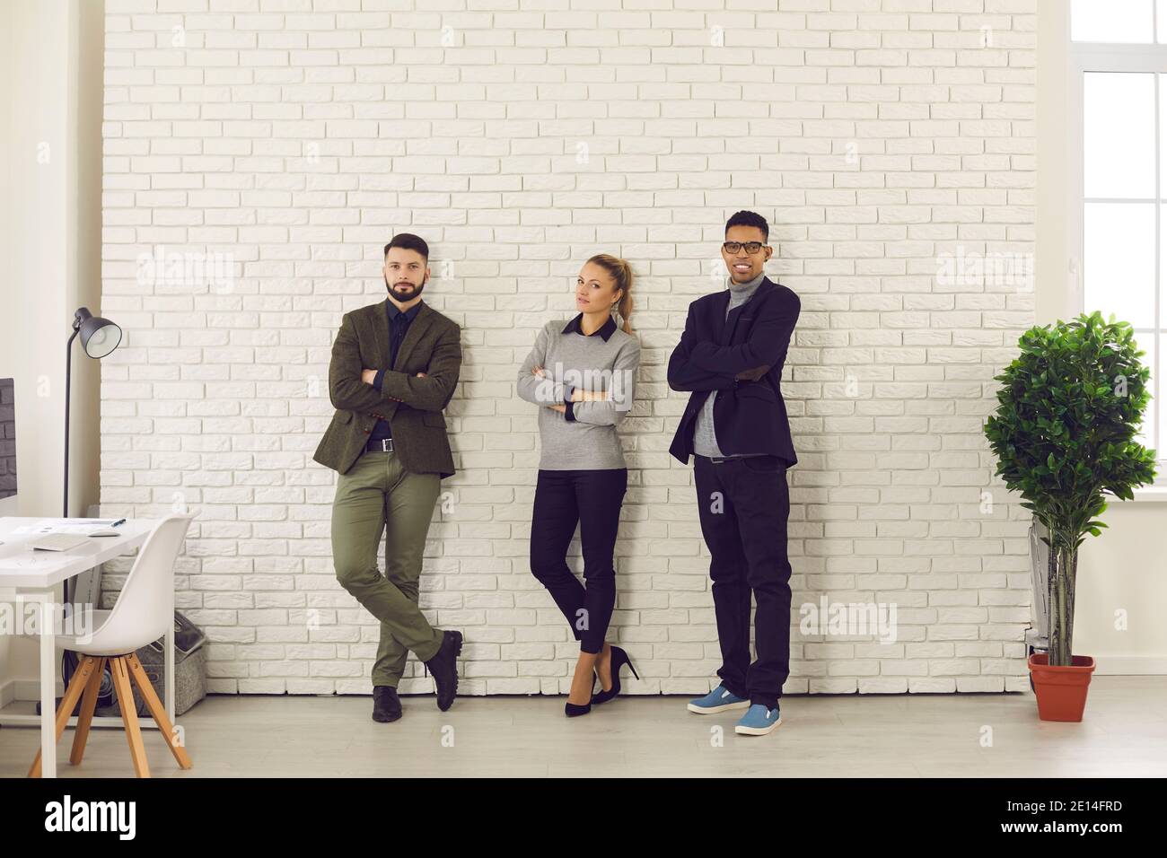 Groupe international multiethnique, travail d'équipe, concept de coopération Banque D'Images