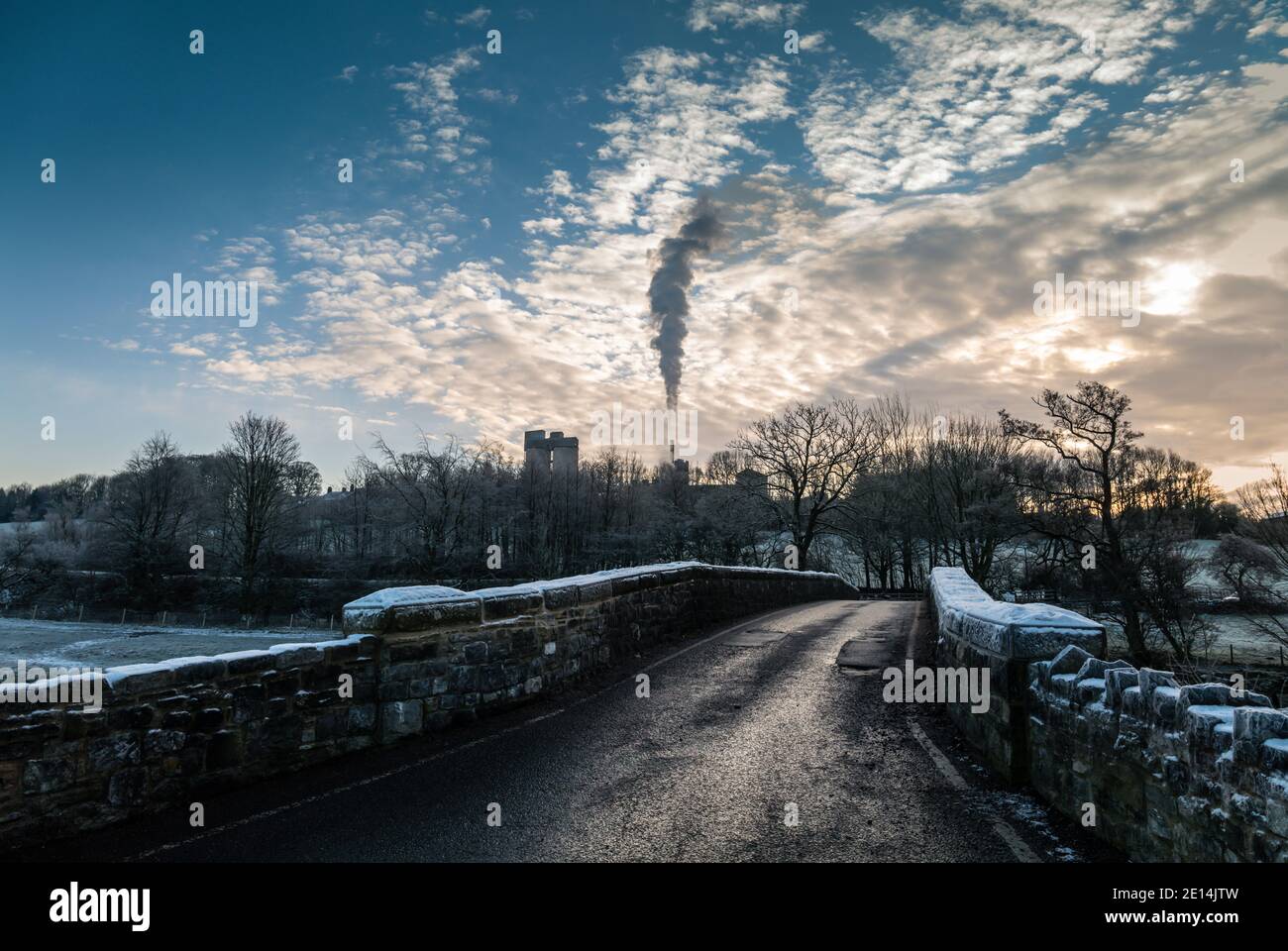 Hanson Cement Works, Clitheroe, Ribble Valley, Lancashire, Royaume-Uni. Banque D'Images