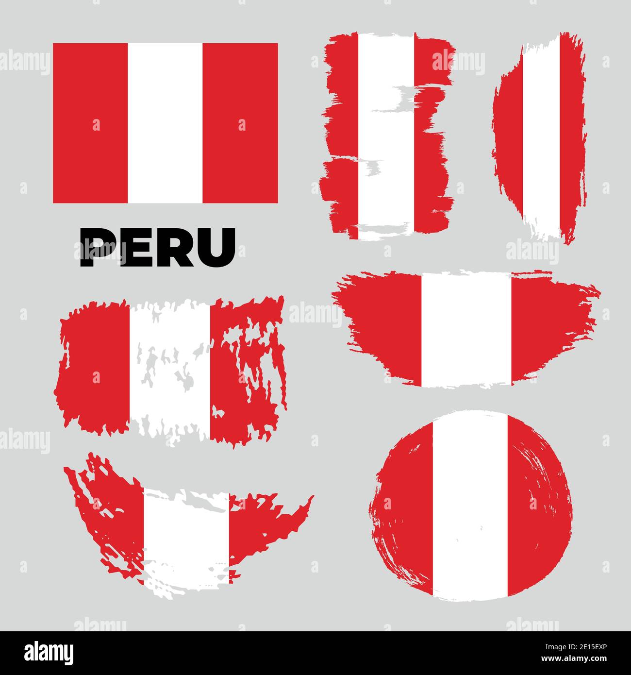 Bonne journée d'indépendance du Pérou salutation de fond. Illustration de Vecteur