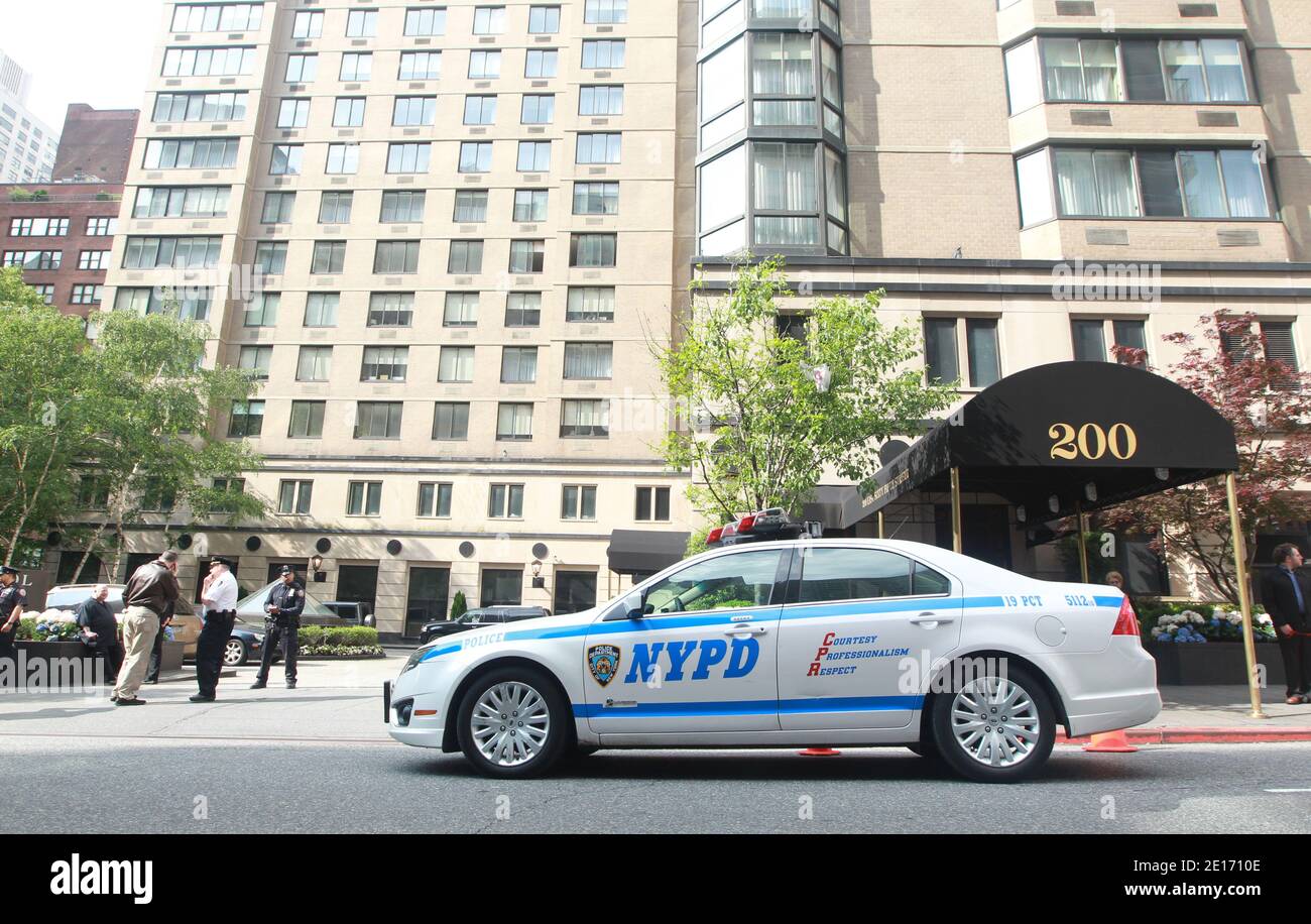 Illustration de la Bristol Plaza où Anne Sinclair a loué un appartement pour que son mari Dominique Strauss-Kahn reste en résidence surveillée comme condition de sa caution pendant qu'il attend son procès à New York City, NY, USA le 20 mai 2011. Photo Guerin-Pantaleo-Taamallah/ABACAUSA.COM Banque D'Images