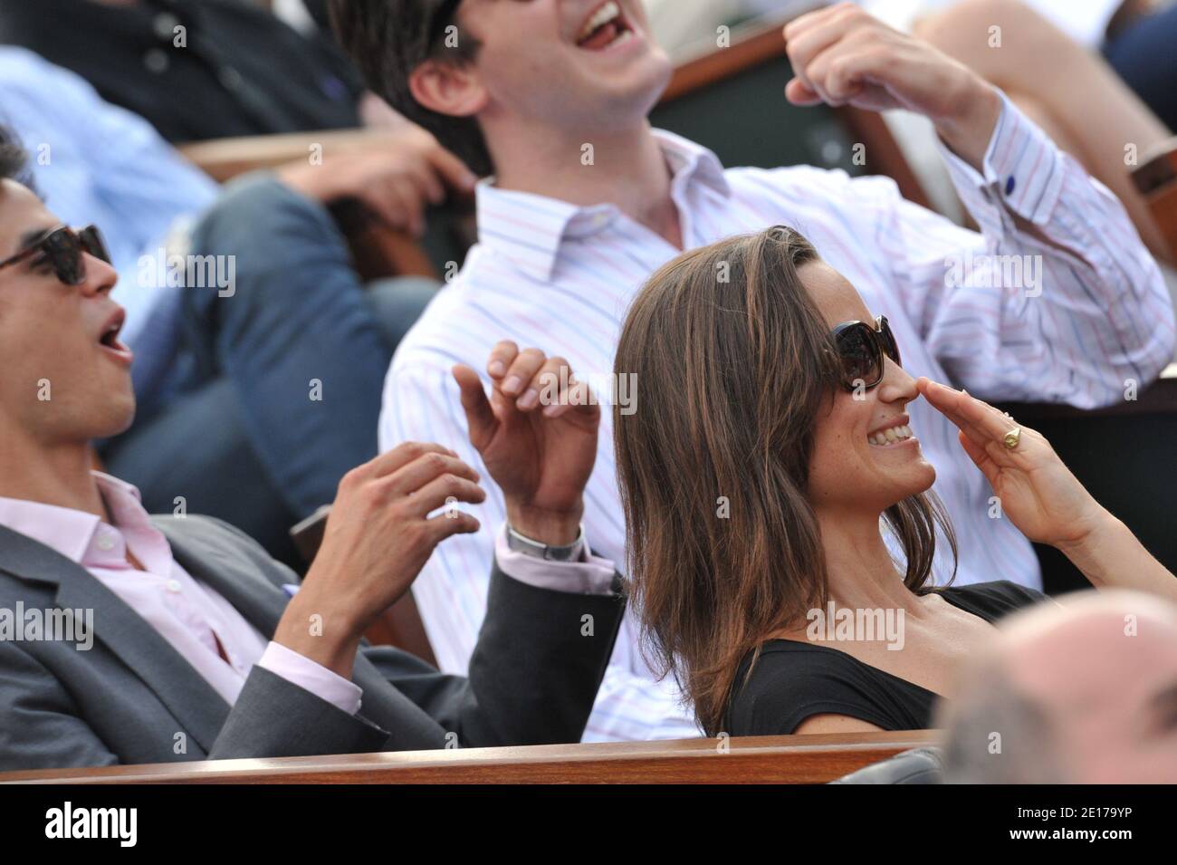 Pippa Middleton participant à l'Open de tennis français 2011 à l'arène Roland Garros de Paris, France, le 30 mai 2011. Photo de Thierry Orban/ABACAPRESS.COM Banque D'Images