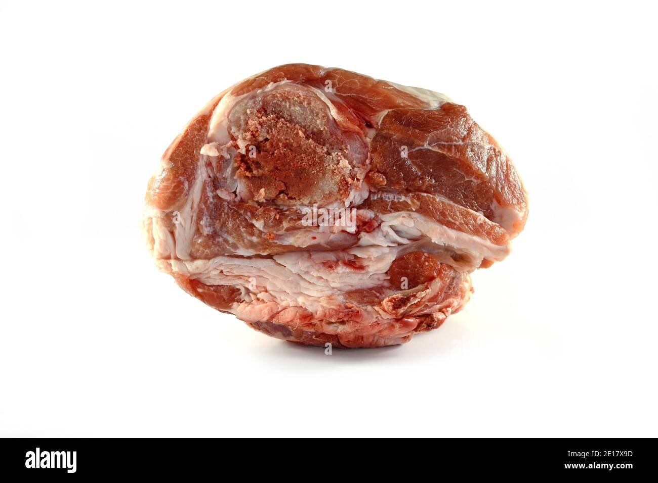 Demi-épaule d'agneau non cuite. Banque D'Images