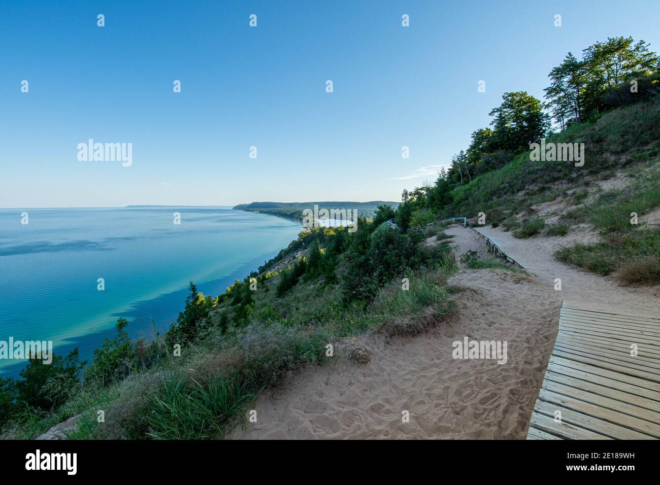 Découverte du Michigan et exploration des superbes Sleeping Bear Dunes National Stationnement Banque D'Images