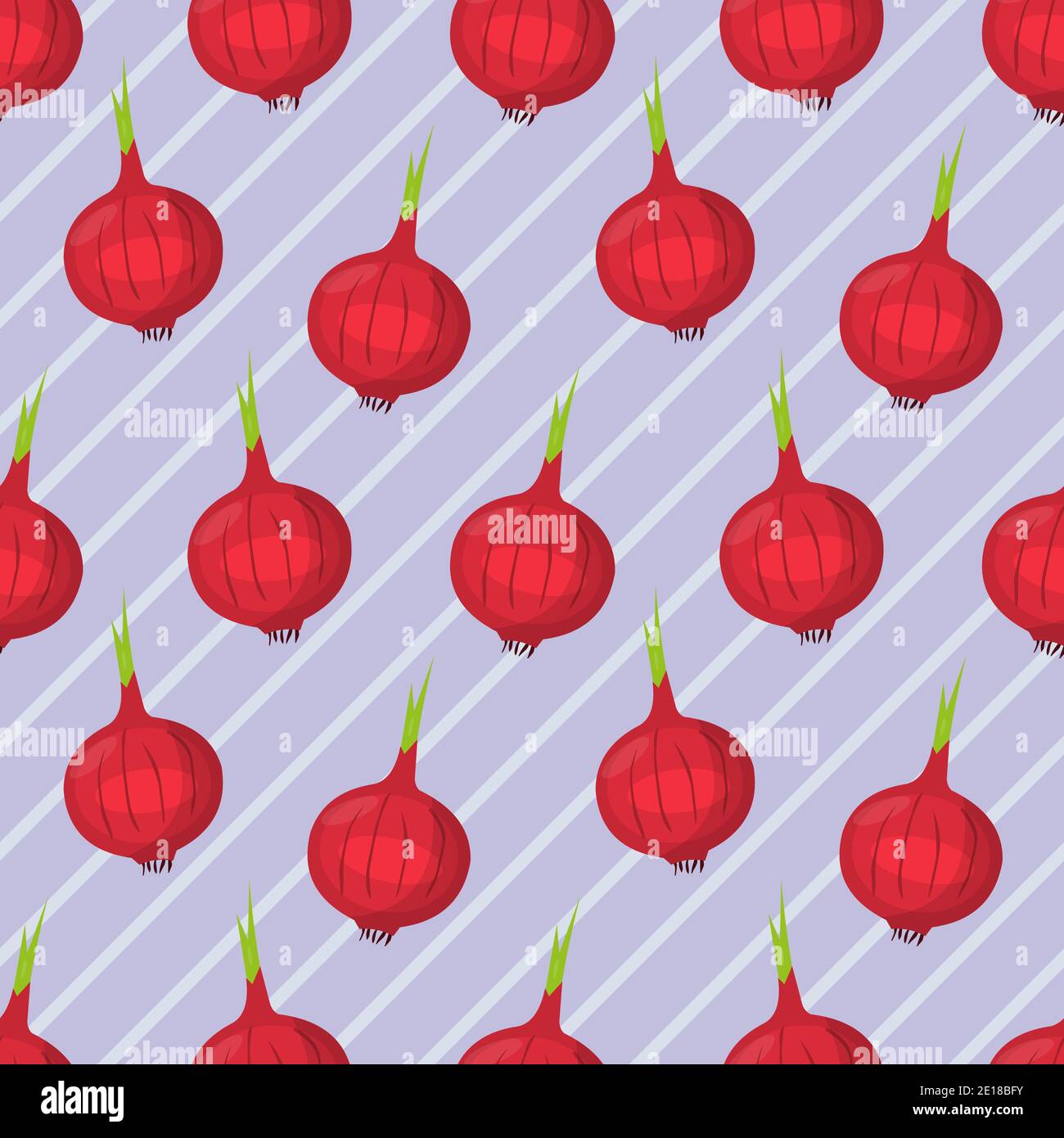 illustration vectorielle de motif légumes sans couture à motif oignon rouge Illustration de Vecteur