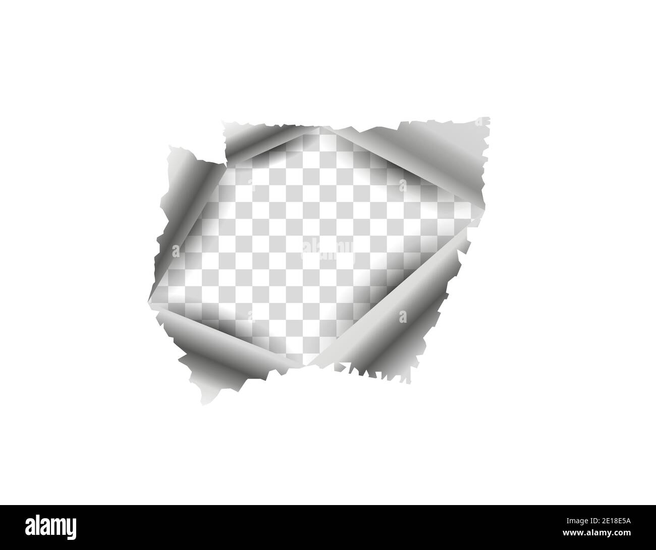 Bande, trou déchiré dans l'illustration vectorielle de la feuille. Illustration de Vecteur Bande, trou déchiré dans l'illustration vectorielle de la feuille. Illustration de Vecteur