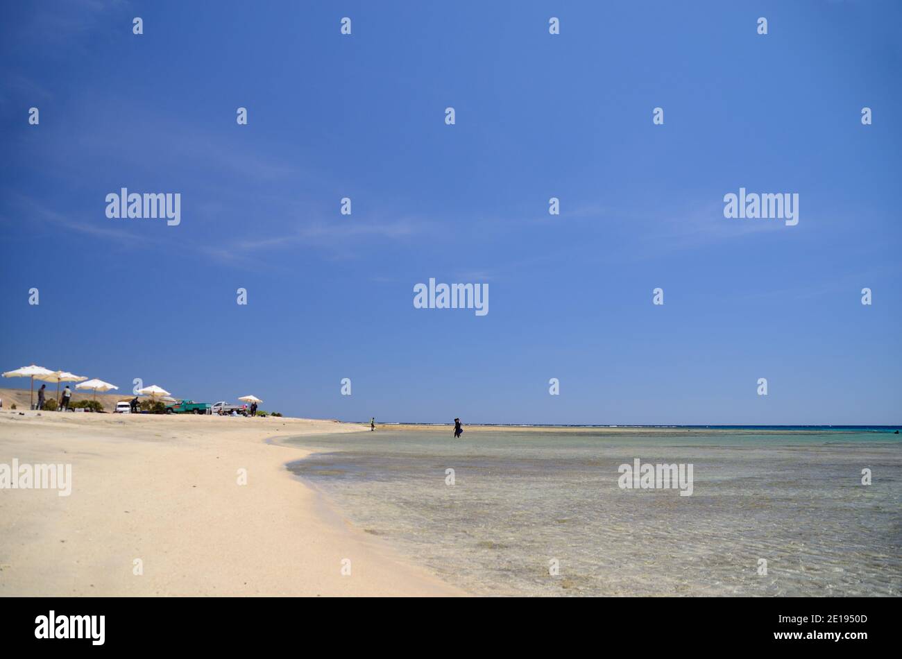blanc désert plage près de l'océan en egypte vacances Banque D'Images