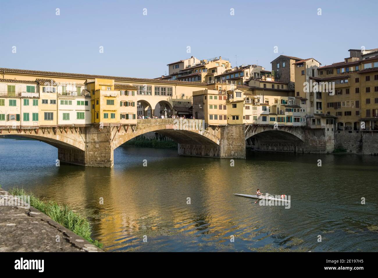 Italie, Toscane: Florence (Florence en italien). Le Ponte Vecchio Old Bridge Banque D'Images