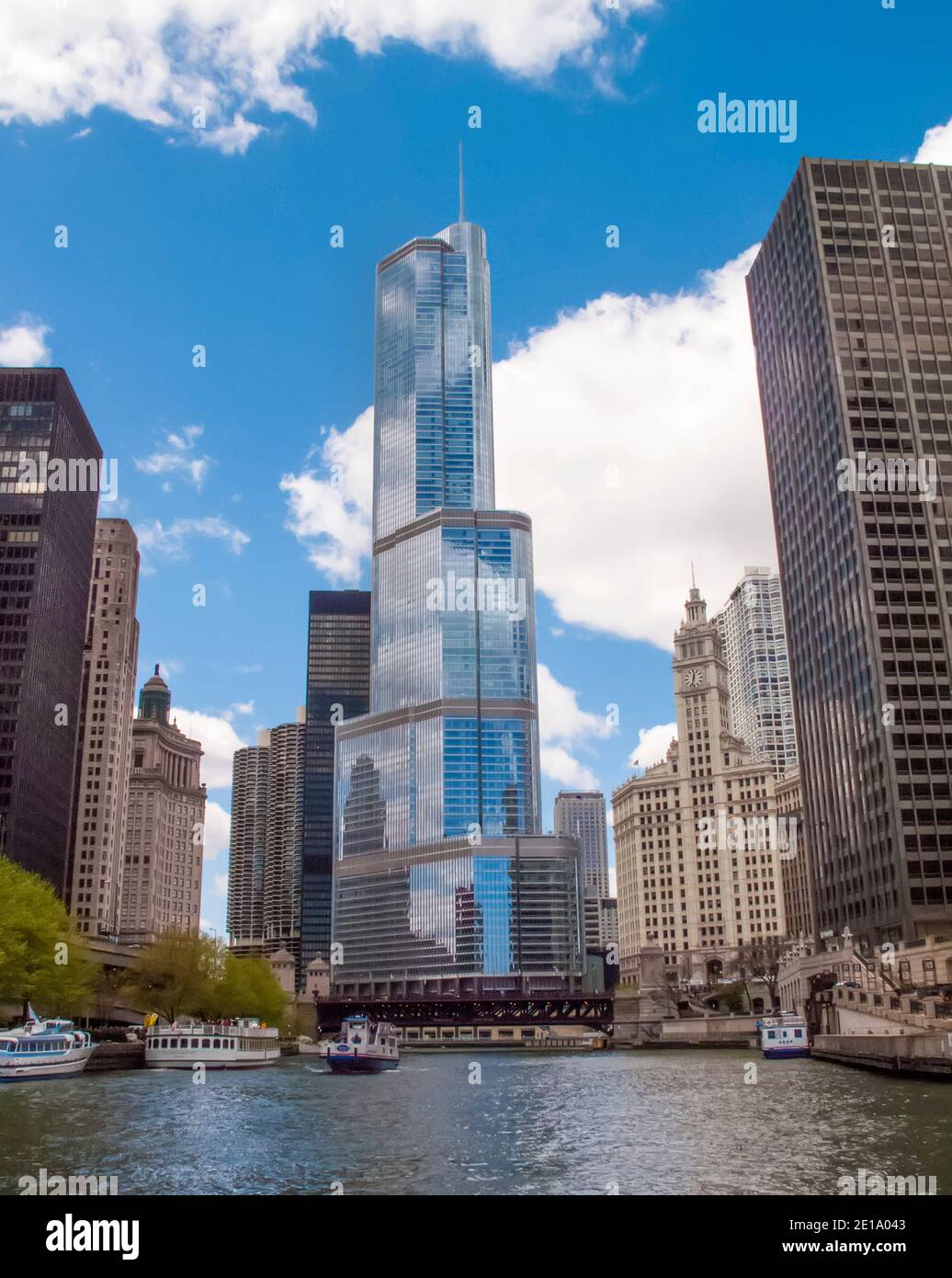 Trump Tower Chicago, Illinois, États-Unis Banque D'Images