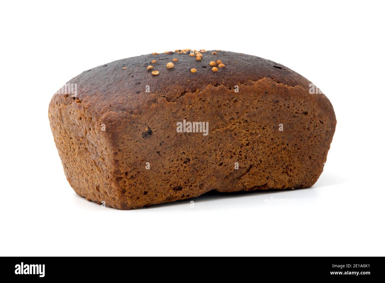 Le pain Borodinsky est un pain de seigle brun foncé de levain Origine russe Banque D'Images