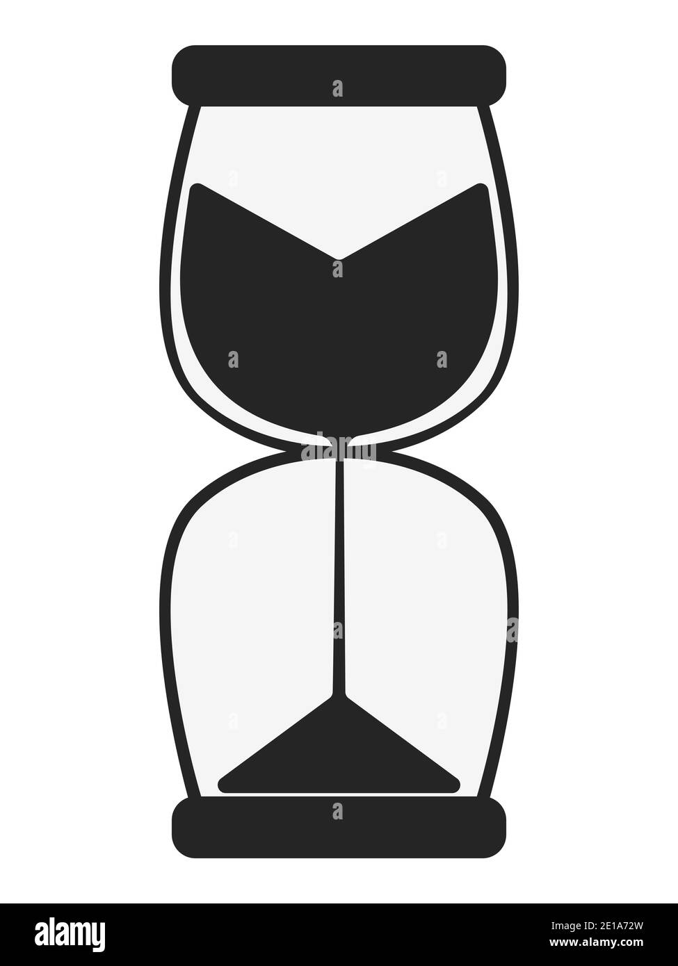 Icône HourGlass. Isolé sur fond blanc. Illustration vectorielle. Illustration de Vecteur