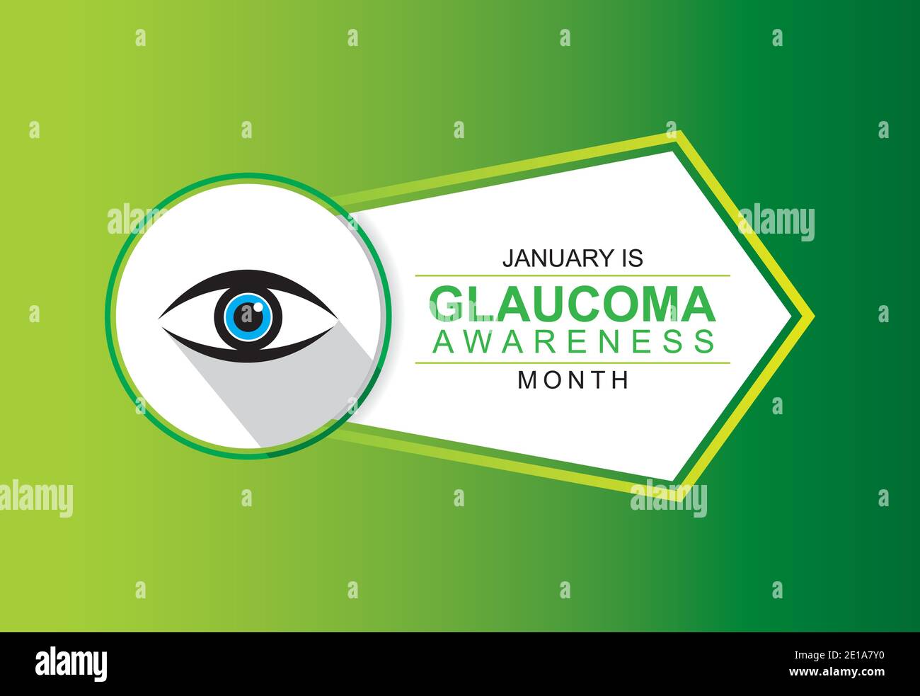 illustration vectorielle du mois de sensibilisation au glaucome concept poster design Illustration de Vecteur