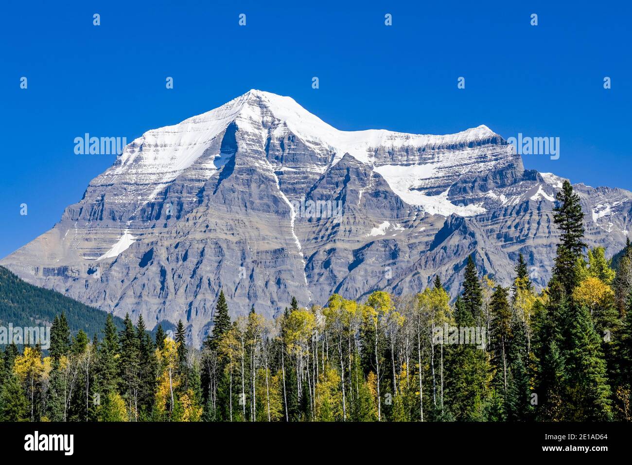 Mt Robson, Parc provincial du Mont Robson, Colombie-Britannique, Canada Banque D'Images