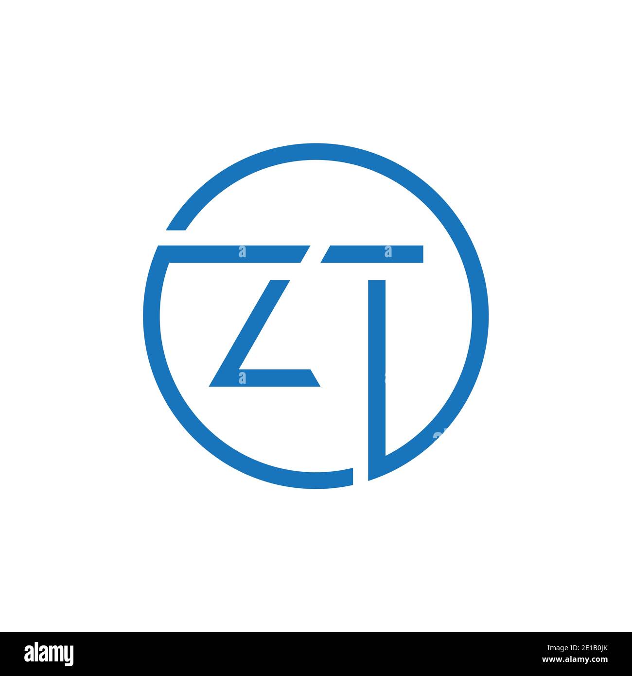 Logo lettre zt Banque d'images vectorielles Alamy