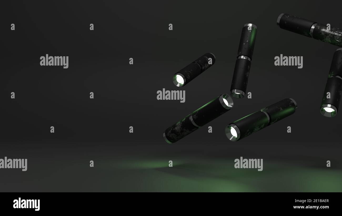 Arrière-plan abstrait de science-fiction avec espace de copie. Concept de technologie de science-fiction extraterrestre. Rendu 3D. Banque D'Images