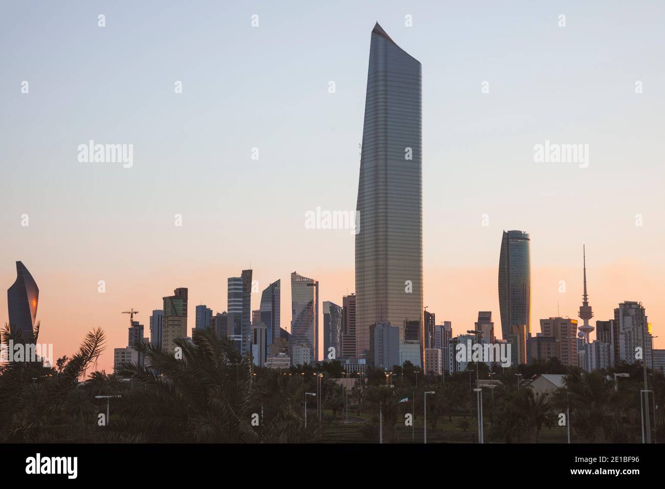 L'architecture de la ville de Koweït. La ville de Koweït, Koweït. Banque D'Images