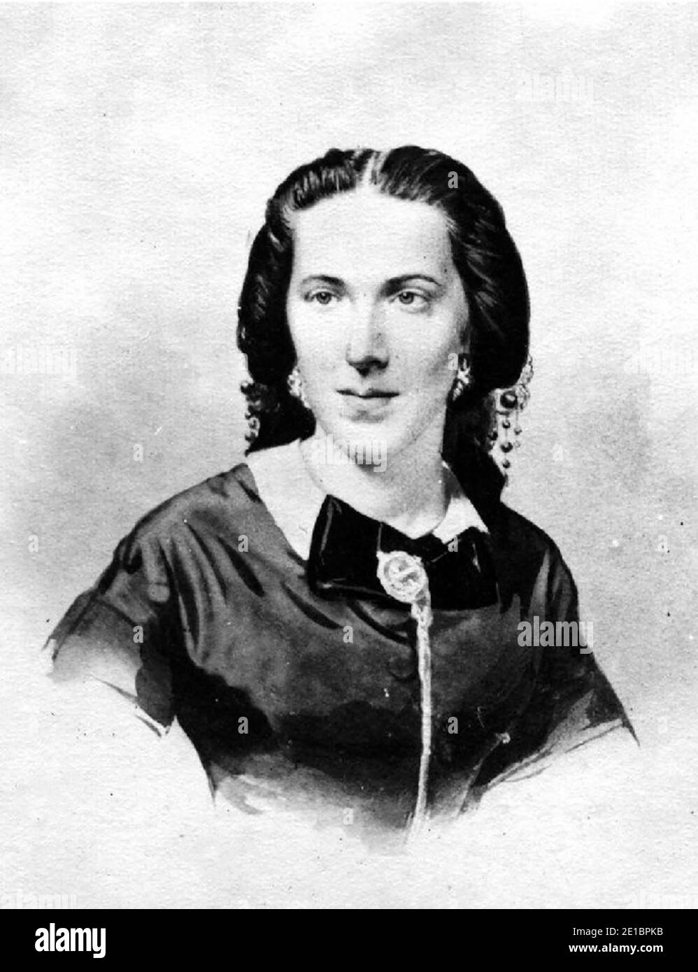 BELLE BOYD (1844-1900) espion confédéré dans la guerre de Sécession de l'hôtel de son père à Front Royal, Virginie. Banque D'Images