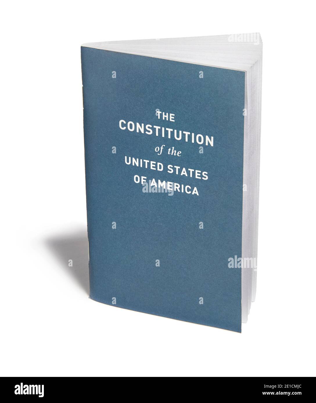 ACLU US Constitution brochure debout photographié sur un blanc arrière-plan Banque D'Images
