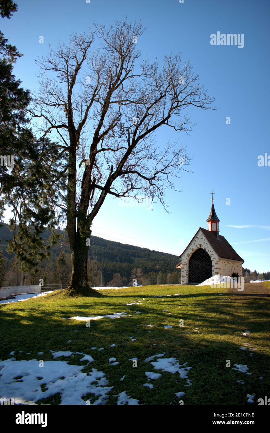Jolie petite chapelle de Gais en Suisse 18.12.2020 Banque D'Images