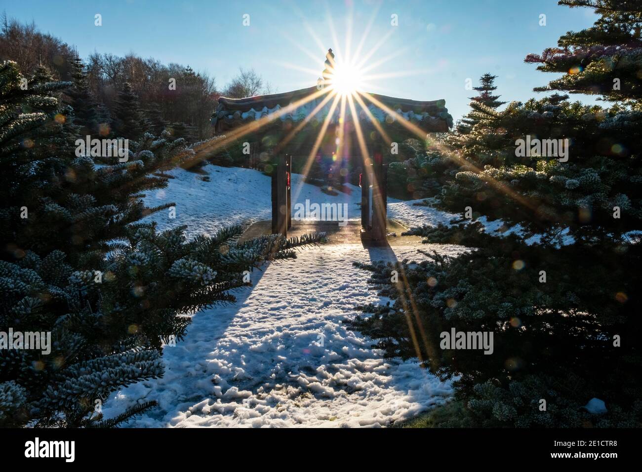 The Scottish Korean War Memorial, Witchcraig, West Lothian, Écosse, Royaume-Uni Banque D'Images