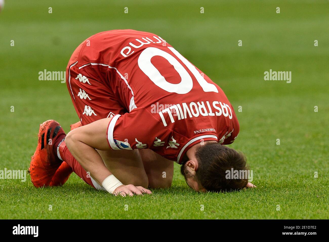 Rome, Italie. 6 janvier 2021. ROME, ITALIE - janvier 6 : Gaetano Castrovilli de ACF Fiorentina geste pendant la série UN match de football entre SS Lazio et ACF Fiorentina au Stadio Olimpico le 6 janvier 2021 à Rome, Italie /LiveMedia crédit: Claudio Pasquazi/LPS/ZUMA Wire/Alay Live News Banque D'Images