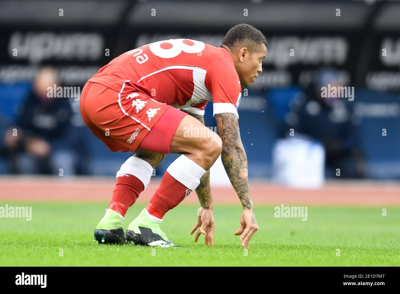 Rome, Italie. 6 janvier 2021. ROME, ITALIE - janvier 6 : Igor dos Santos de Paulo de ACF Fiorentina geste pendant la série UN match de football entre SS Lazio et ACF Fiorentina au Stadio Olimpico le 6 janvier 2021 à Rome, Italie /LiveMedia crédit: Claudio Pasquazi/LPS/ZUMA Wire/Alay Live News Banque D'Images