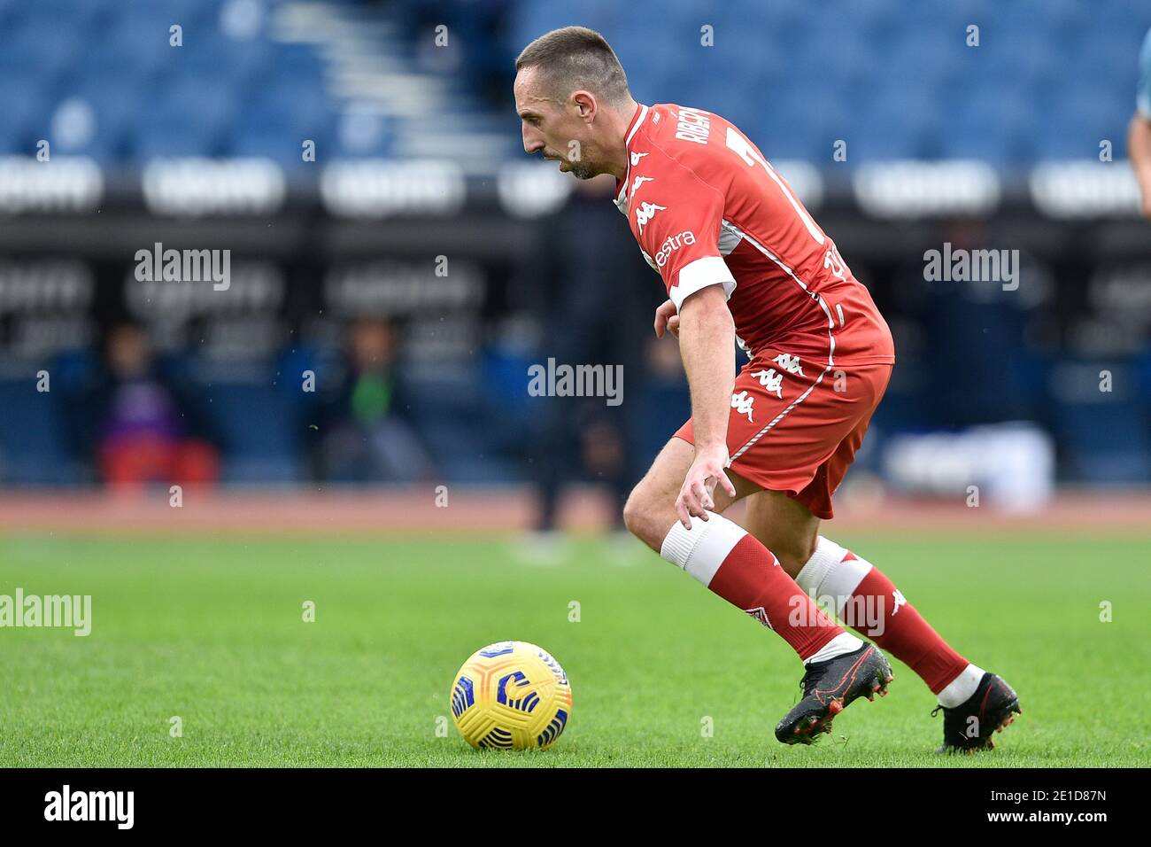 Rome, Italie. 6 janvier 2021. ROME, ITALIE - janvier 6 : Franck Ribery de ACF Fiorentina en action pendant la série UN match de football entre SS Lazio et ACF Fiorentina au Stadio Olimpico le 6 janvier 2021 à Rome, Italie /LiveMedia Credit: Claudio Pasquazi/LPS/ZUMA Wire/Alamy Live News Banque D'Images