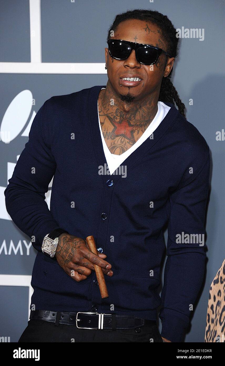 Lil Wayne arrive à la 53e Grammy Awards annuels, qui a eu lieu au Staples Center de Los Angeles, en Californie, le 13 février 2011. Photo de Lionel Hahn/ABACAPRESS.COM Banque D'Images