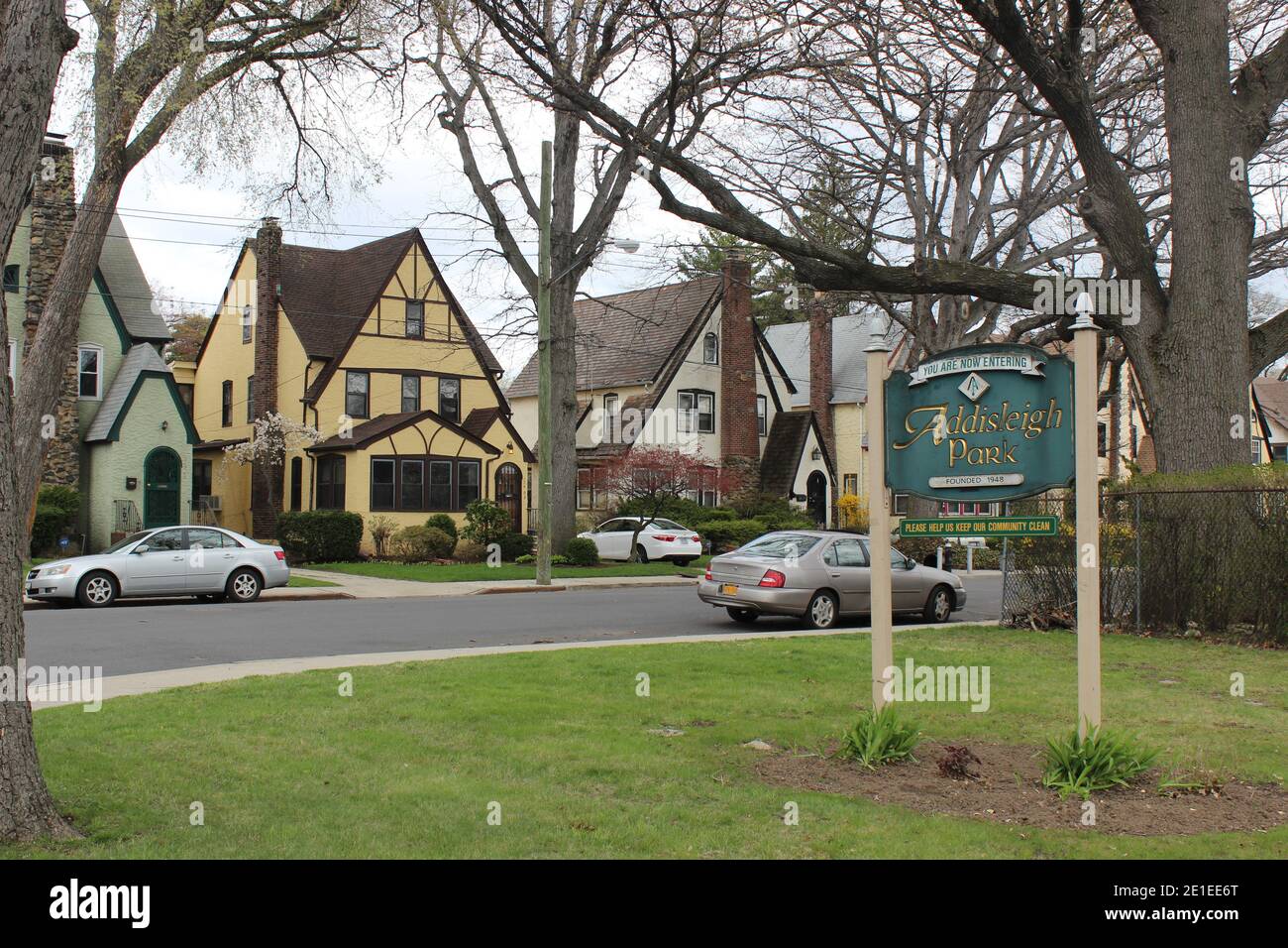 Addisleigh Park, St. Albans, Queens, New York Banque D'Images