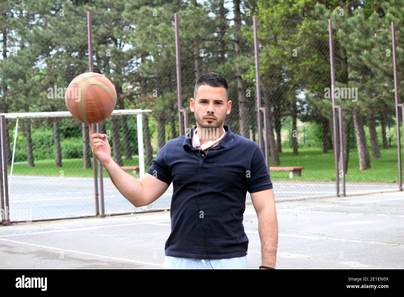 joueur de basket-ball féminin Banque D'Images