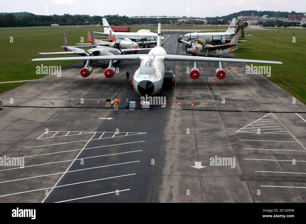 Lockheed C-141C Starliger Hanoi taxi USAF. Banque D'Images