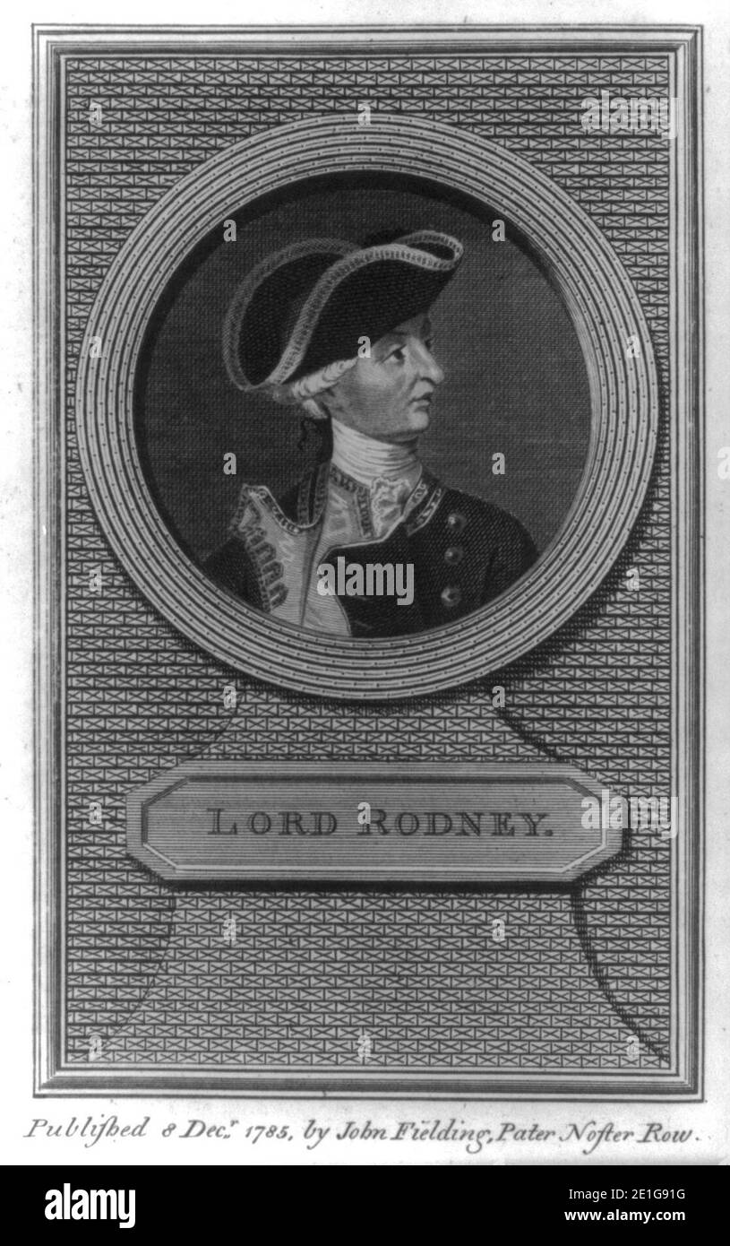 Lord Rodney Banque D'Images