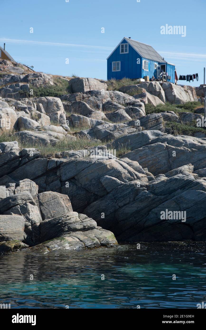 La colonie à Ilimanaq, à l'ouest du Groenland Banque D'Images