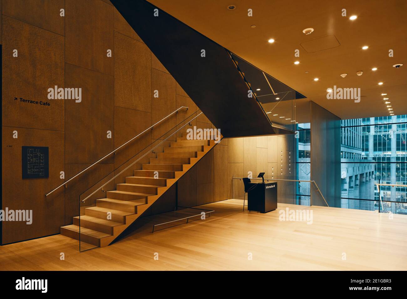 Vue intérieure du Musée d'Art moderne (MOMA), Manhattan, New York City, Etats-Unis. Banque D'Images