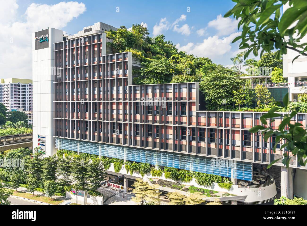 Kampung Admiralty à Singapour, un développement intégré de communauté verte. Bâtiment mondial de l'année au Festival mondial d'architecture 2018 Banque D'Images