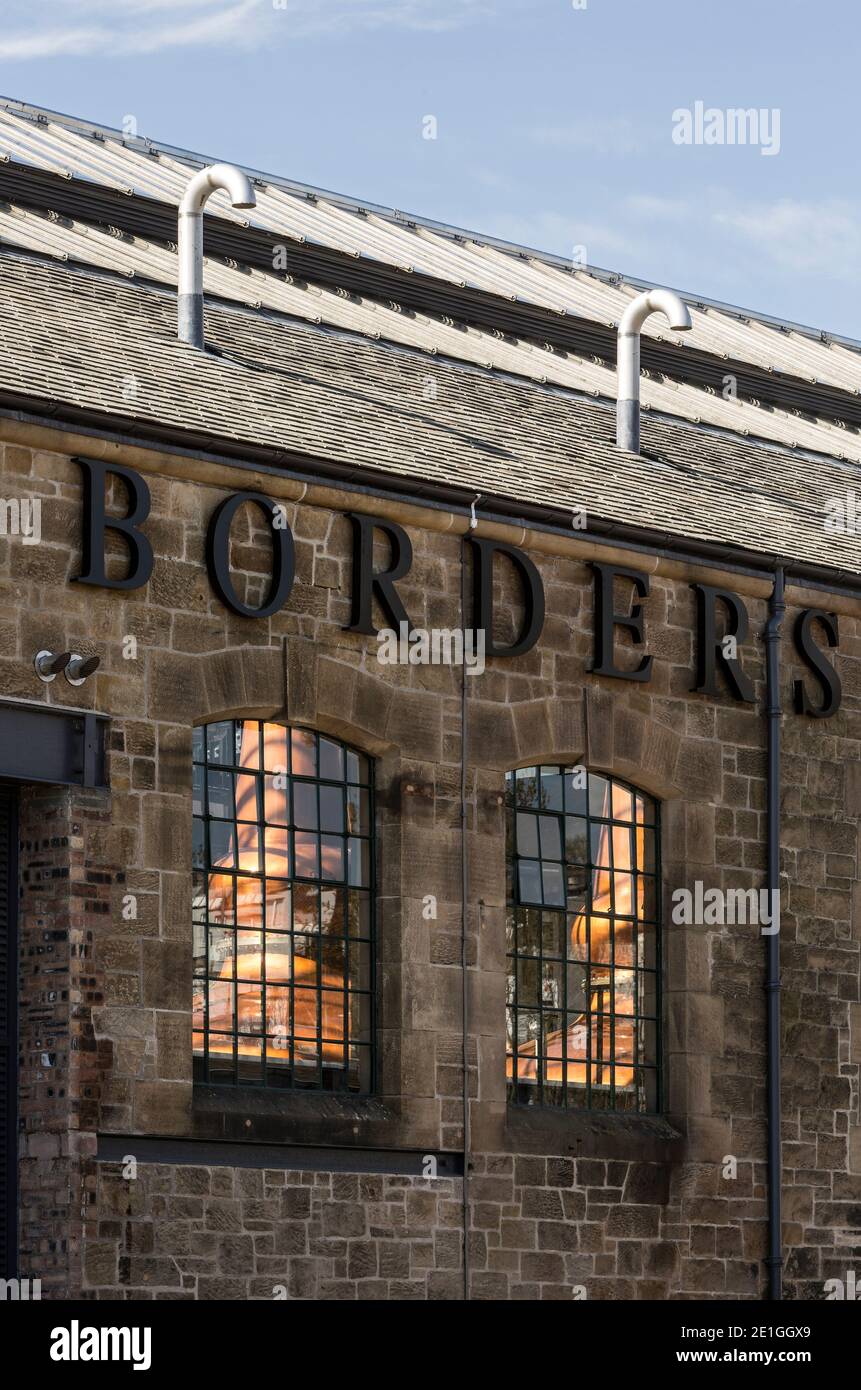 Vue extérieure de la distillerie Borders, Hawick, Écosse, Royaume-Uni. Lauréat du prix Architects Journal Retrofit 2018 et du prix Civic Trust 2019 Banque D'Images