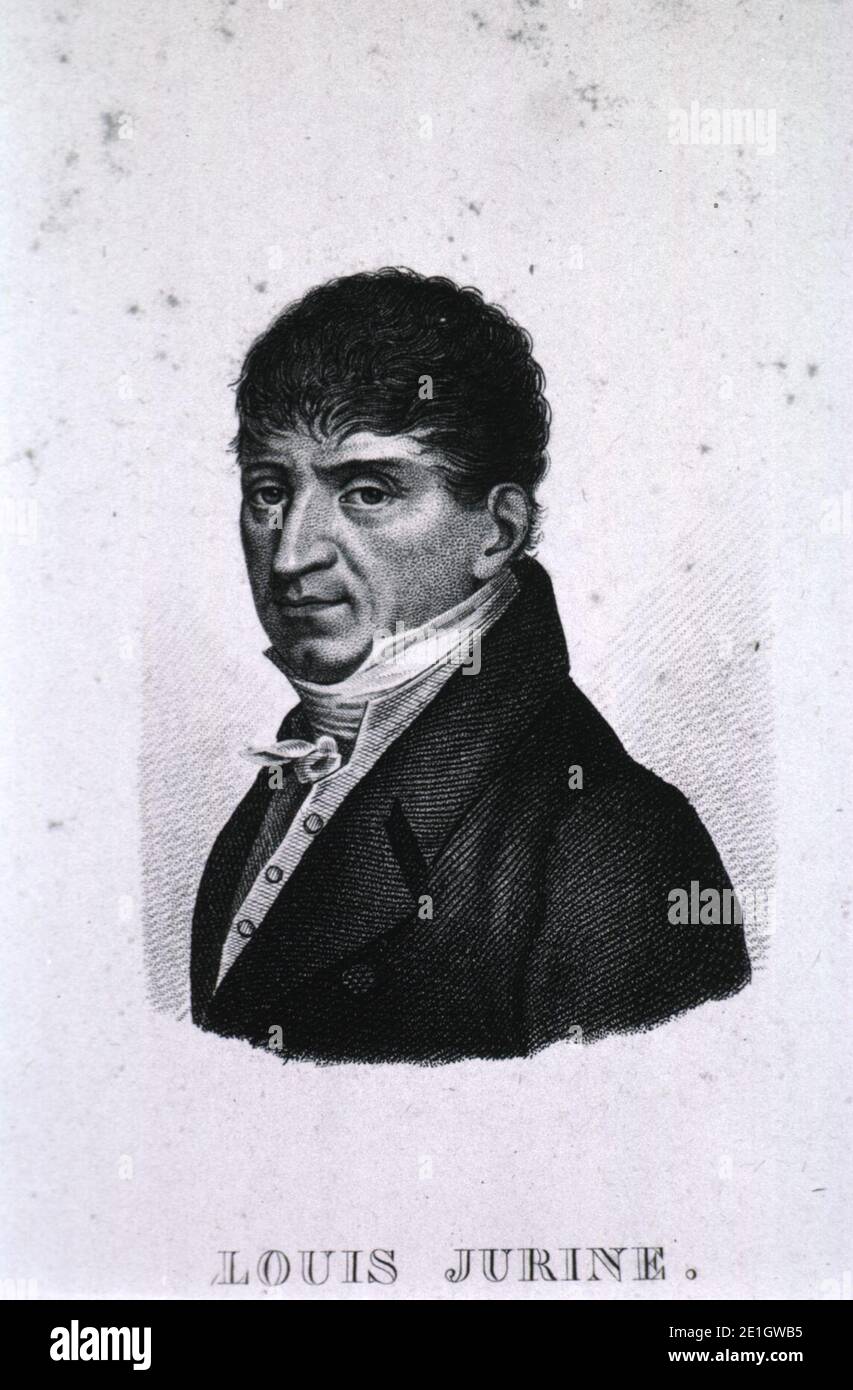 Louis Jurine par Ambroise Tardieu. Banque D'Images