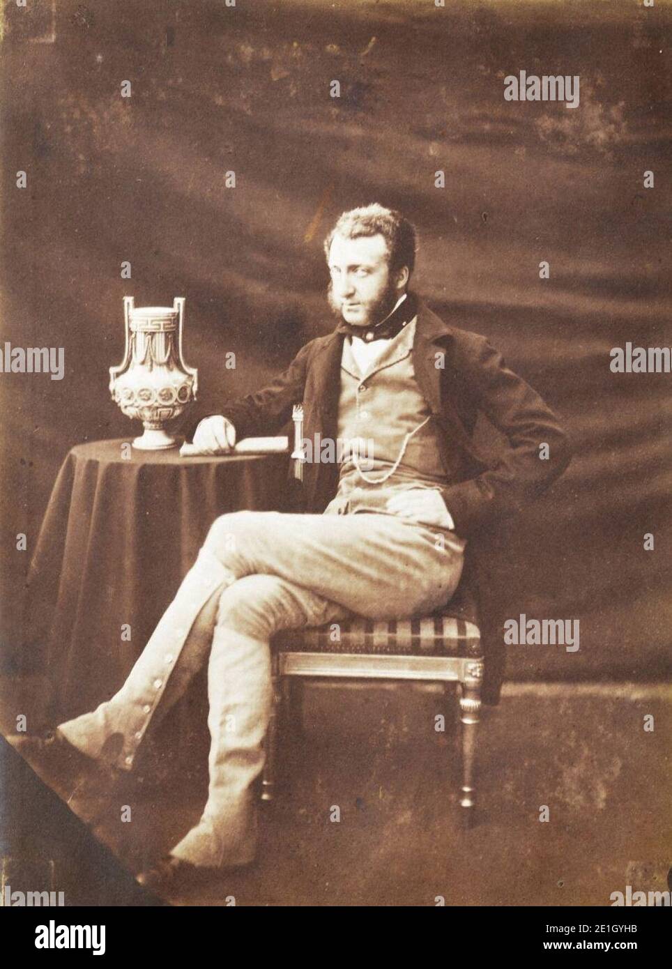 Louis, duc de Nemours par JOSEPH VIGIER 1852. Banque D'Images