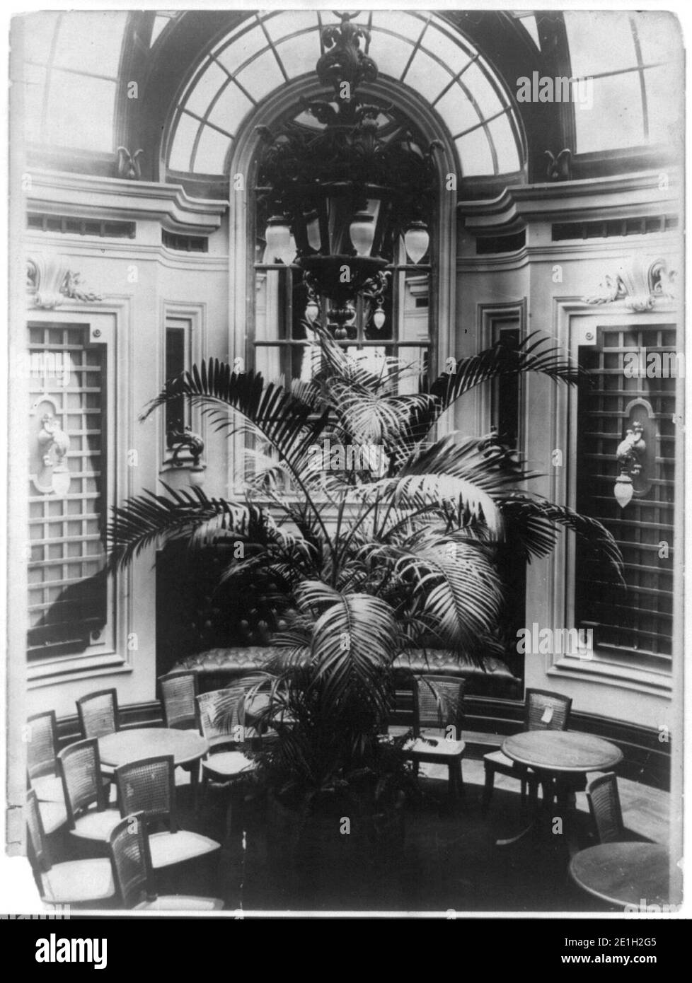 Salon du New York Yacht Club Banque D'Images