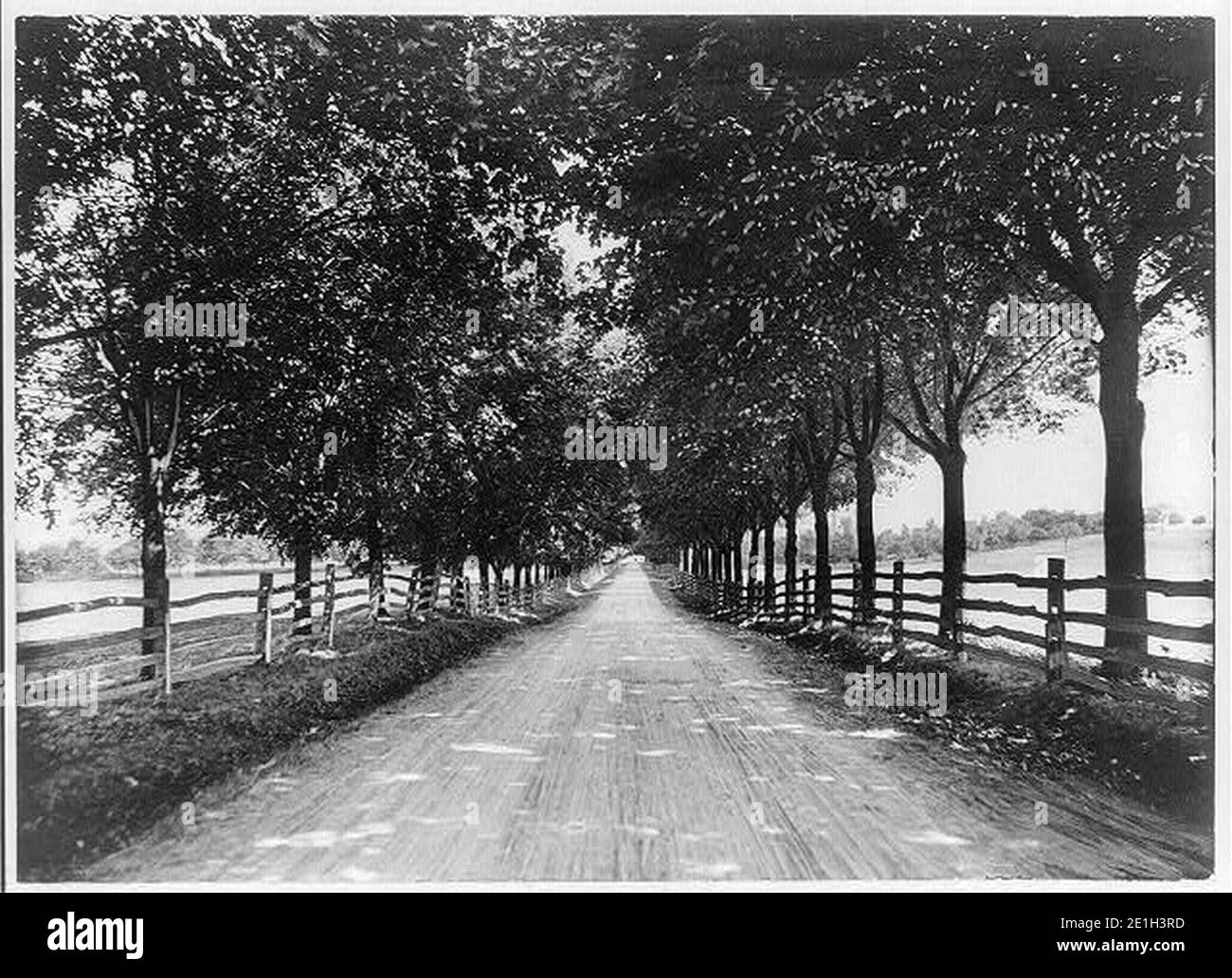 Lover's Lane, Cornwall, Pennsylvanie - une route typique Banque D'Images