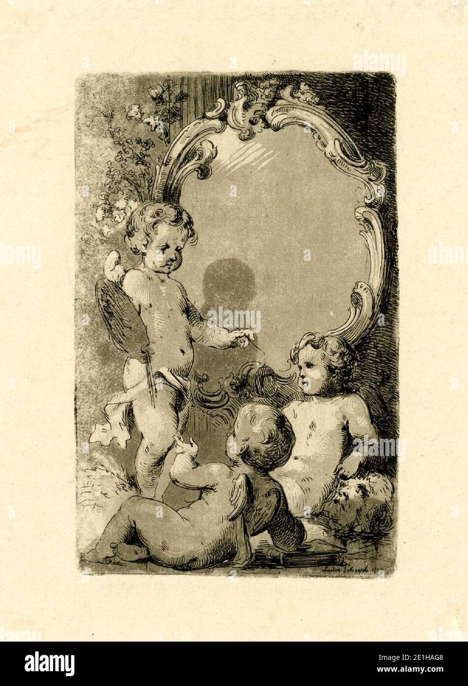 Lucas Victor Schaefels - Frontispiece à l'annuelle de la Guilde d'Anvers de St Luke. Banque D'Images