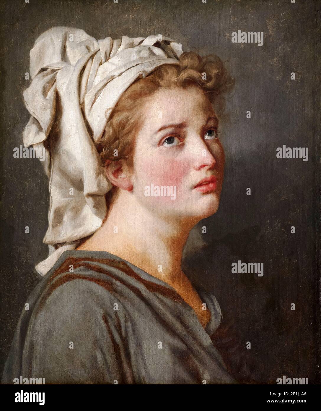 portrait d'une jeune femme de profil 3436178 Art vectoriel chez Vecteezy