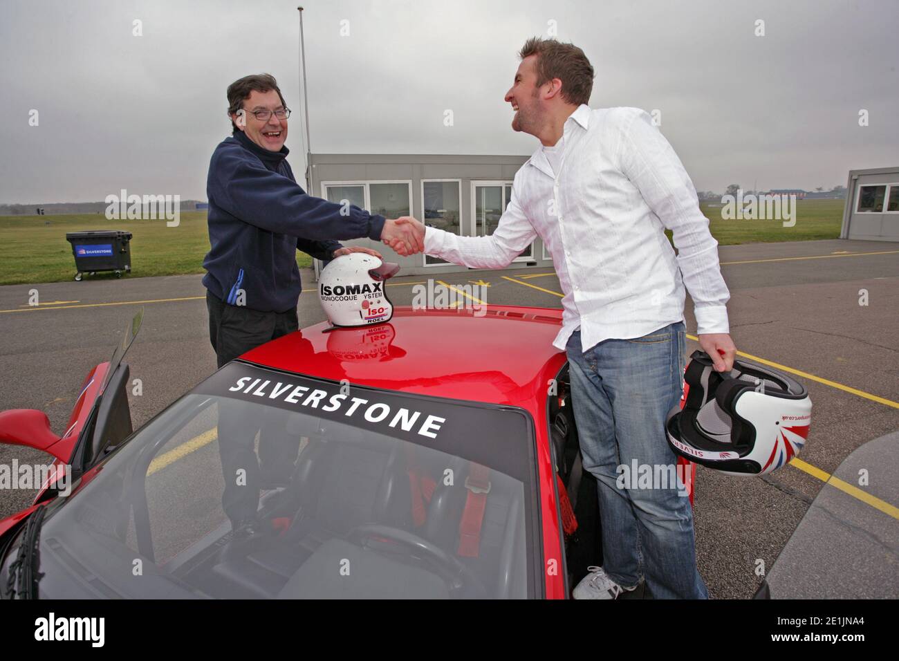 Journée expérience Ferrari à Silverstone Banque D'Images