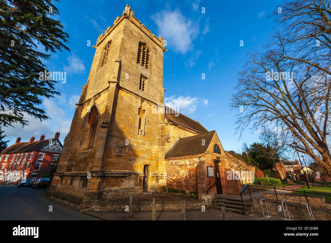 L'ancienne église St Andrew à côté de l'abbaye de Pershore, Worcestershire, Angleterre Banque D'Images