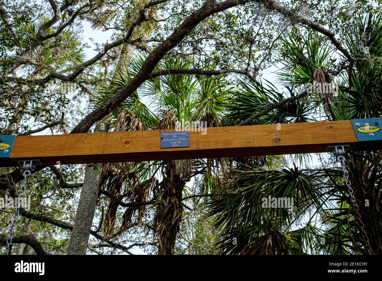 Projet d'EAGLE Scout à la réserve Pasco Palms - New Port Richey, Floride Banque D'Images