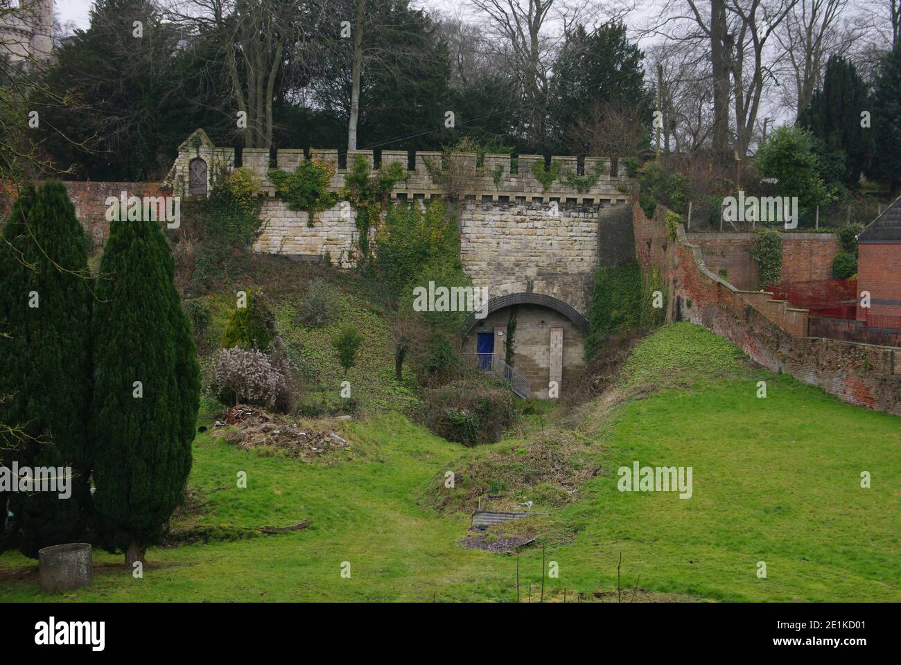 Tunnel ferroviaire désutilisé à Defizes, Wiltshire, Royaume-Uni Banque D'Images