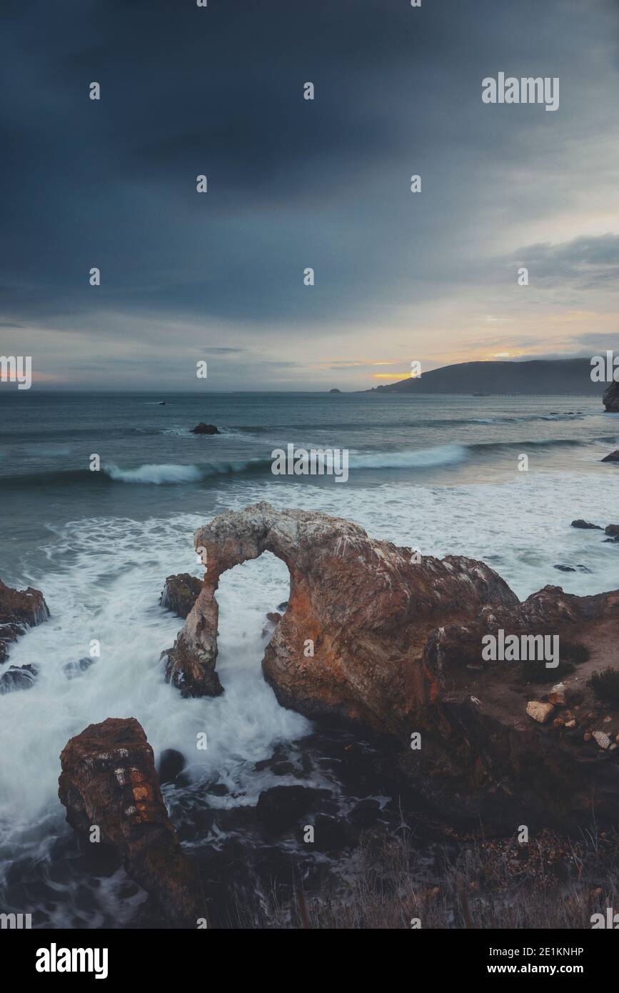 Moody California Sunset Banque D'Images