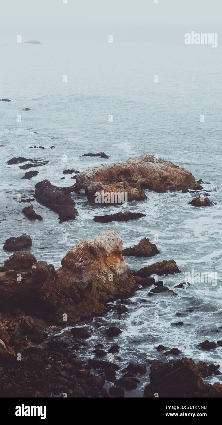 Du côté plus froid de la Californie Banque D'Images