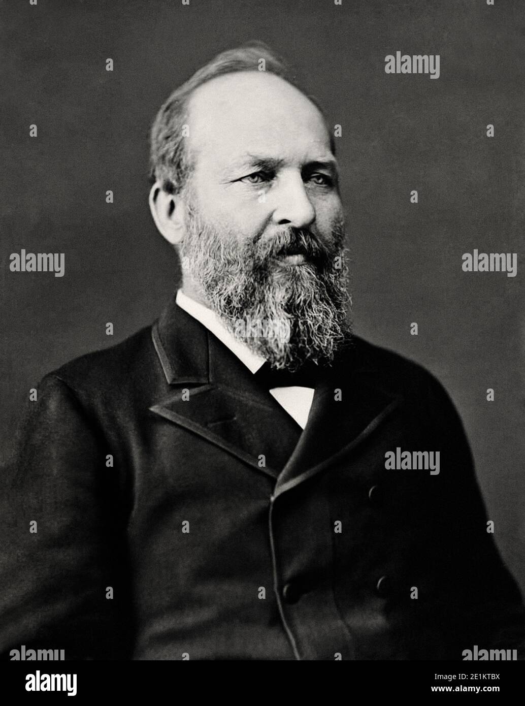 James Abram Garfield (1831 - 1881) était le 20e président des États-Unis, desservant à partir de Mars 4, 1881 jusqu'à sa mort par assassinat six et un Banque D'Images